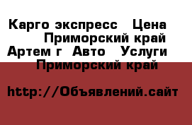 Карго экспресс › Цена ­ 100 - Приморский край, Артем г. Авто » Услуги   . Приморский край